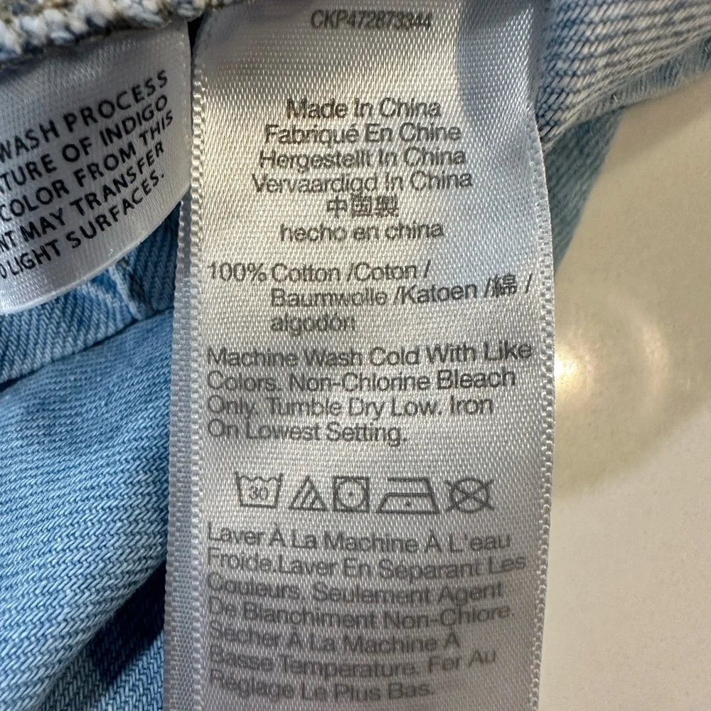 Madewell Denim Sleeveless Seamed Mini Dress-Light Wash-Size 4 - Picture 11 of 13